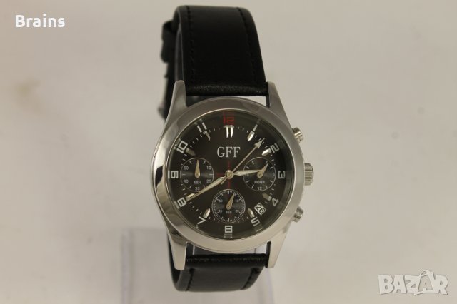 GFF Мъжки Стоманен Kварцов Хронограф Работи, снимка 2 - Мъжки - 40139580