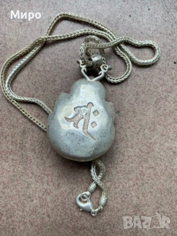 БУДА ЛОТУС  МЕДАЛЬОН ГЕРДАН КОЛИЕ АЗИЯ АМУЛЕТ ТАЛИСМАН , снимка 4 - Антикварни и старинни предмети - 41866801