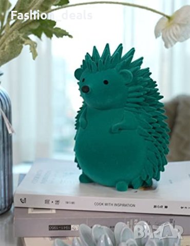Нова Статуя скулптура на зелен таралеж Фигурка животно Декор стая 16 см, снимка 8 - Декорация за дома - 40754119