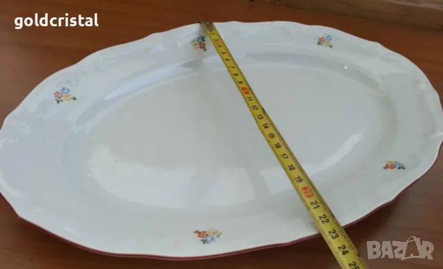 Стар български порцелан Изида плато сосиера , снимка 4 - Антикварни и старинни предмети - 34262525