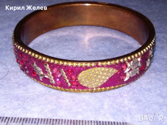 ЕФЕКТНА МОДНА ОРНАМЕНТИРАНА АРТ ГРИВНА БРОНЗИРАНА НЕРЪЖДАЕМА СТОМАНА и КРИСТАЛЧЕТА 37528, снимка 9 - Гривни - 40811061