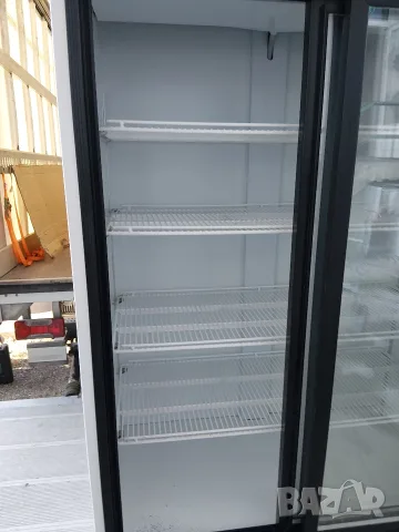 Като нова двойна XXL вертикална плюсова хладилна витрина за бира, вода, храни с 1 година гаранция! , снимка 5 - Витрини - 55946145