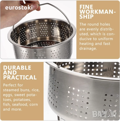 Кошница за тенджера за готвене на пара, под налягане, от неръждаема стомана, резервни части за тендж, снимка 3 - Съдове за готвене - 52297093