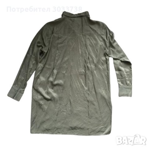 H&M Мини сатенена рокля-риза S, снимка 2 - Рокли - 41718146