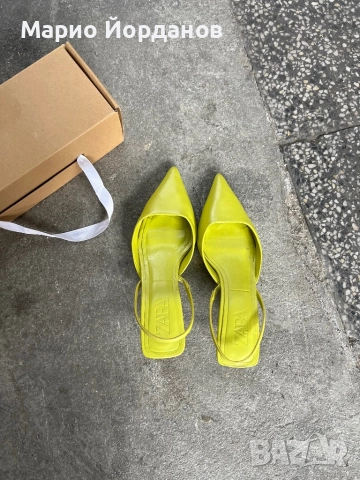 Ниски токчета с каишка ZARA, снимка 2 - Дамски обувки на ток - 52214812