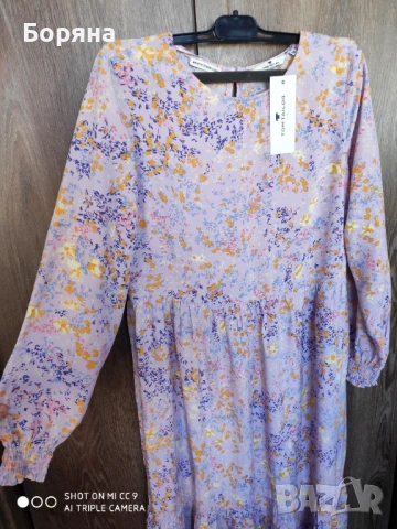 Tom Tailor нова с етикет лилава рокля, снимка 6 - Рокли - 51285531