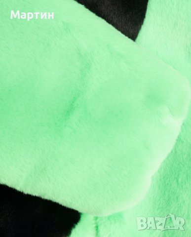 Дамско яке Nike Faux Fur Green - размер XS/S, снимка 8 - Якета - 40677623