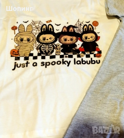 Лабубу - тениска (р.146) и тетрадка, снимка 6 - Детски комплекти - 52151074