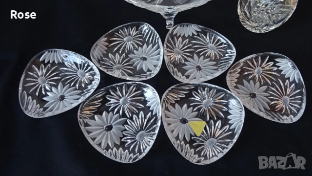 Винтидж  Ges Sechn BLEIKRISTALL Gepresst Оловен кристал от Германия. , снимка 5 - Сервизи - 51425265