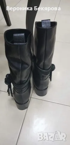 Дамски Боти Естествена кожа, снимка 3 - Дамски боти - 47465221