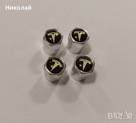 4 бр. Капачки за вентили Тесла , Tesla капачки винтили, снимка 2 - Аксесоари и консумативи - 38842665