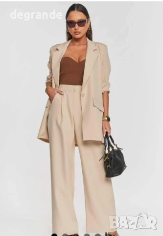 Елегантен дамски комплект в три цвята сако и панталон, снимка 2 - Комплекти - 50909116