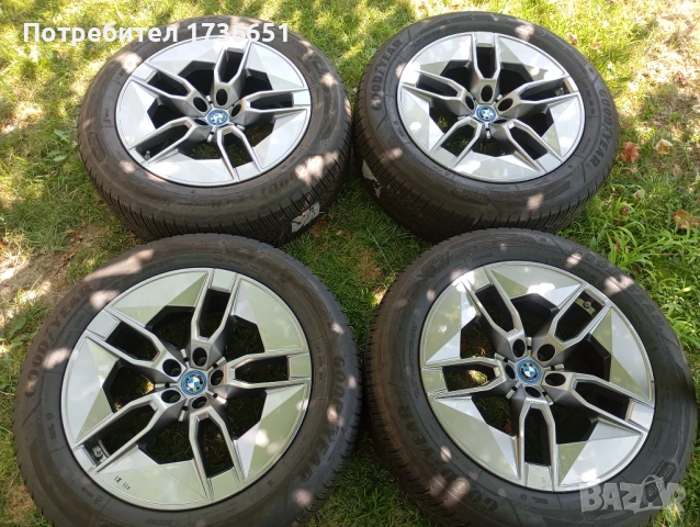 20 цола Оригинални джанти Bmw ix 20 безупречно оригинално състояние с много хубави зимни гуми , снимка 1
