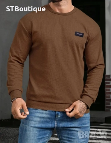 🧥 Стилна мъжка блуза с дълъг ръкав –💥 НОВ МОДЕЛ 2025!💥, снимка 3 - Блузи - 52227395