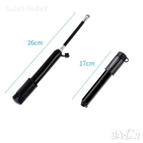 Помпа за велосипед мини, 17см, снимка 3 - Детски велосипеди, триколки и коли - 44525565