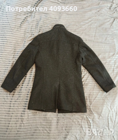 Черно палто Teodor (мъжко), снимка 5 - Палта - 53226488