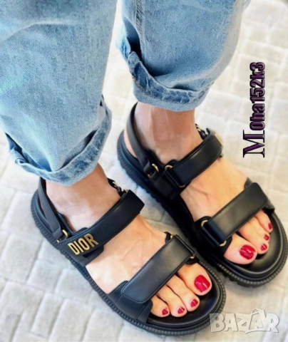 сандали от естествена кожа christian dior, снимка 3 - Сандали - 51456272