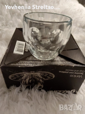 Стеклянный набор для эспрессо и десертов, снимка 6 - Прибори за хранене, готвене и сервиране - 52932733