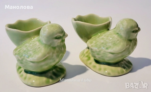 Две винтидж порцеланови чашки/коктиери/ за яйца , снимка 2 - Сервизи - 53123694