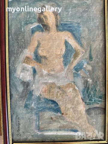 Вельо Митев портет, снимка 2 - Картини - 42663566