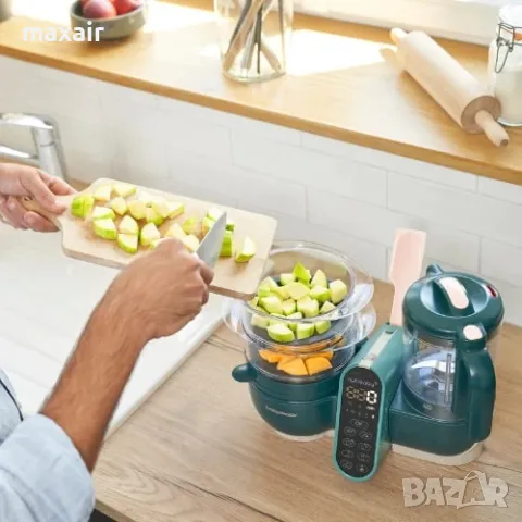 Уред за готвене на пара Nutribaby Plus Opal Green Babymoov *** Безплатна доставка, снимка 4 - Други - 48876657