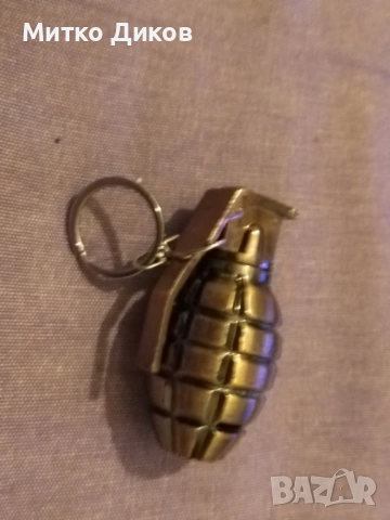 Ключодържател граната лимонка с фенер и лазер нова, снимка 2 - Колекции - 53071854