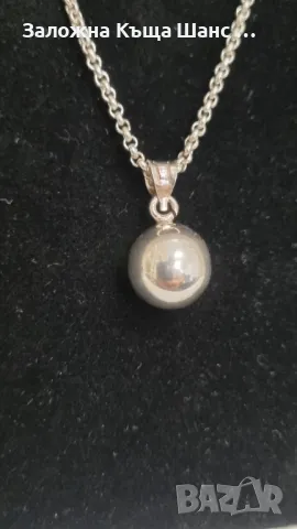 Сребърен синджир с висулка 8,90 грама , снимка 3 - Колиета, медальони, синджири - 47423321
