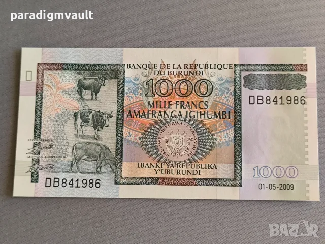 Банкнота - Бурунди - 1000 франка UNC | 2009г.