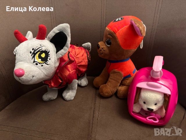 Плюшени играчки кучета- Chi Chi love, Рабъл Пес патрул, куче с клетка/ чанта, снимка 6 - Плюшени играчки - 38531313