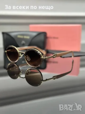 Miu Miu Слънчеви Очила С UV400 Защита С ПОДАРЪК🎁Калъф Миу Миу - Различни Цветове Код E85, снимка 8 - Слънчеви и диоптрични очила - 50230113