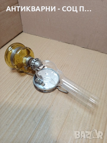 Соц Стара Газена Лампа С Огледално Отражение. НОМЕР 714., снимка 5 - Антикварни и старинни предмети - 53513858