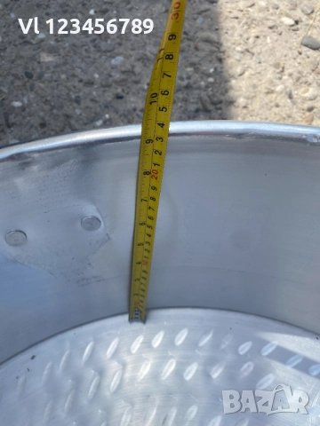 Алуминиева тава кръгла Ф 780 мм, дебелостенна  с дръжки, снимка 6 - Съдове за готвене - 51837171