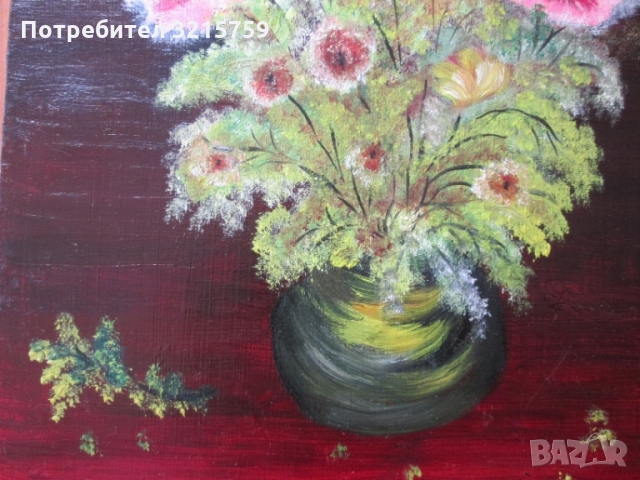 Картина-масло,фазер,подпис-Rimiria Azari,арменска художничка 34х 30см., снимка 4 - Картини - 36035577