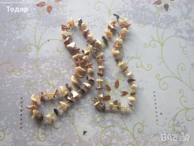 Невероятен гердан колие естествен седеф, снимка 5 - Колиета, медальони, синджири - 34780578