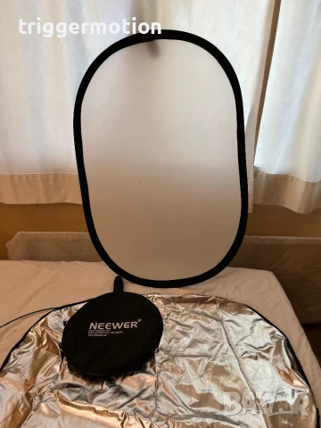 Neewer 5 в 1 мултифункционален фотографски рефлектор за студио и външна фотография 60 ×90 см