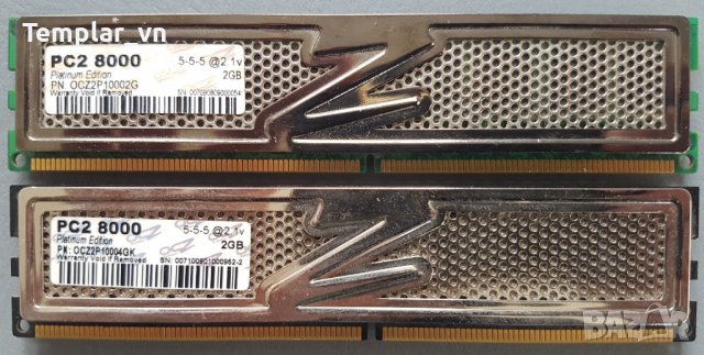 OCZ Platinum 2x2 DDR2 1000  //, снимка 1 - RAM памет - 13617197