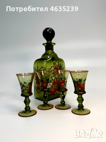 Сервиз за аперитив, гарафа и чаши за ликьор, снимка 3 - Сервизи - 52984869