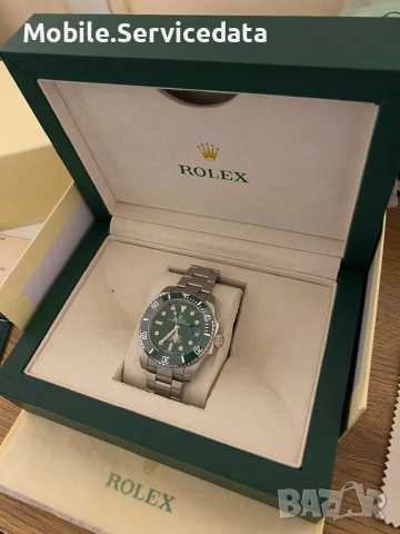 Rolex Submariner Hulk - кутия + сертификат - перфектно състояние, снимка 2 - Мъжки - 53638847