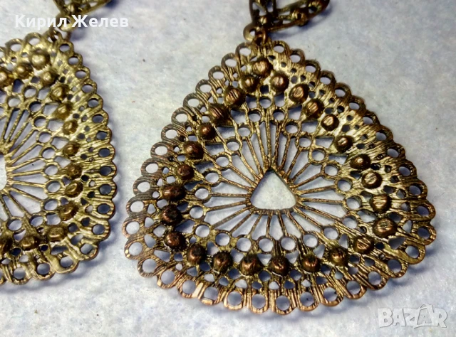 КРАСИВИ АЖУРНИ СРЕБРИСТИ ОБЕЦИ с ФАСЕТИРАНИ ЗЕЛЕНИ КРИСТАЛЧЕТА 34217, снимка 10 - Обеци - 51277607