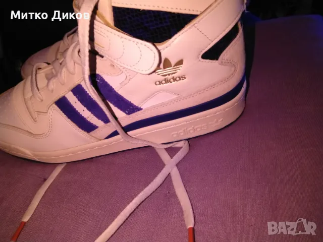 Adidas маркови естествена кожа сникърси маратонки високи  UK 9=5 US 10 №44 стелка 28см нови, снимка 4 - Маратонки - 50170037