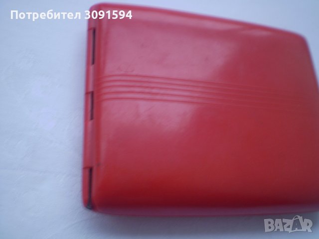 Ретро Червена Табакера Бакелит маркирана БАКЕЛИТКООП, снимка 7 - Други ценни предмети - 38872375
