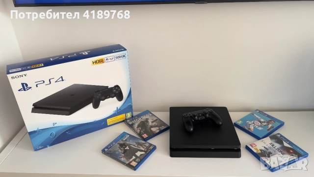 👋 Търси се нов дом: PS4 Slim 2TB | Като нова + Игри и Кутия