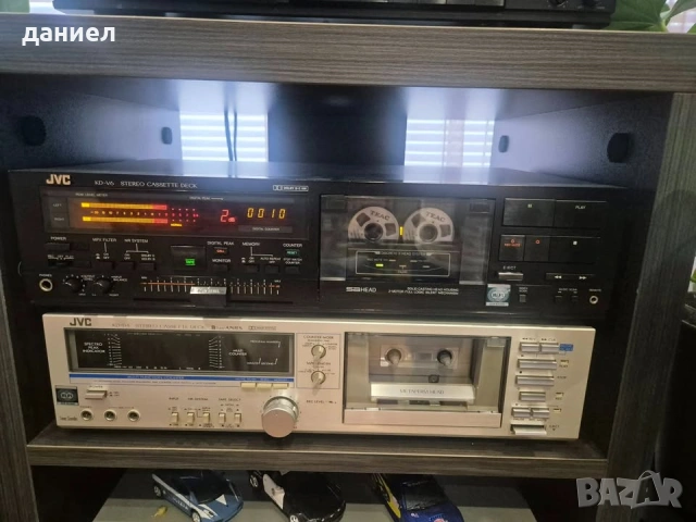 Триглав касетен дек JVC KD-V6 - като нов + подарък , снимка 1
