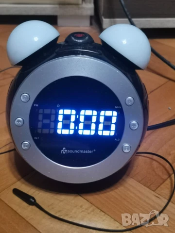 Радио часовник с термометър, аларма и проектор, снимка 3 - Друга електроника - 51244347