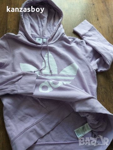 Adidas Originals Trefoil Hoodie Purple Glow - страхотно дамско горнище , снимка 8 - Спортни екипи - 35895854