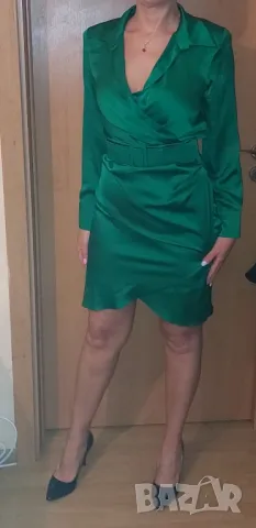 Официална сатенена рокля Fervente , снимка 5 - Рокли - 47777441