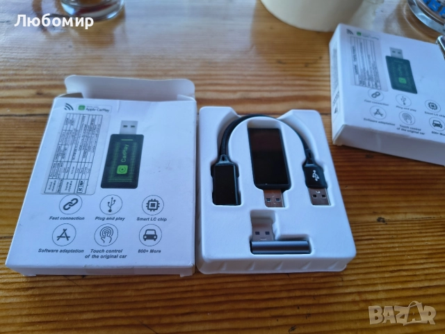 Безжичен CarPlay адаптер Lyssiefeel CLZ121 , снимка 3 - Друга електроника - 51473174