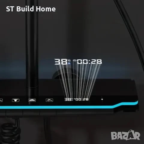 🌟 Луксозен комплект душ система с LED осветление в стилни клавиши , снимка 2 - Душове - 50663746