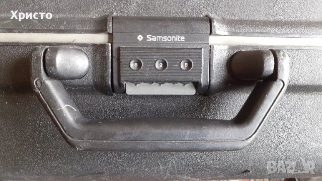 куфар SAMSONITE, доброто старо качество, черен, произведен в Белгия