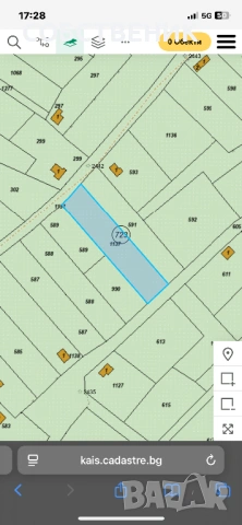 От собственик! Парцел 736кв.м. До къщите на на вилна зона Табакова чешма с номер 56722.723.1137